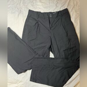 Fit and flare, wide-legged trouser pants